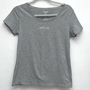 Michael Kors gray bedazzled T-shirt